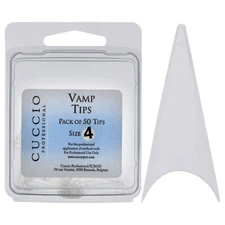 Vamp Tips - 4 by Cuccio Pro for Women - 50 Pc Acrylic Nails