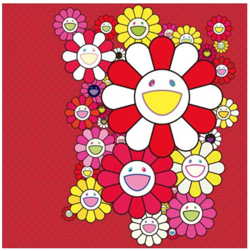 Takashi Murakami Rose Velvet signed print set ED 300 kaikai kiki