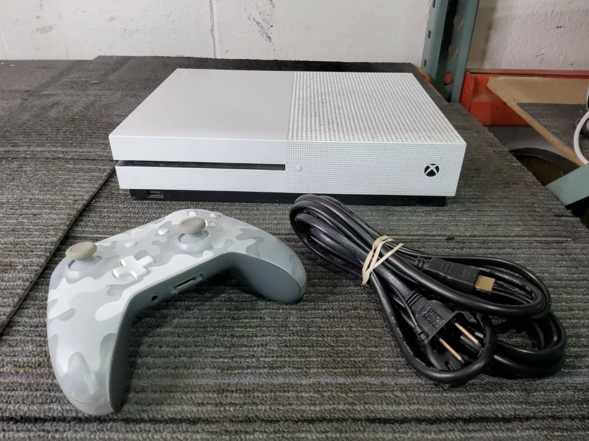 Xbox One S Model 1681 Bundle 6 Games 1 Controller White Console 1