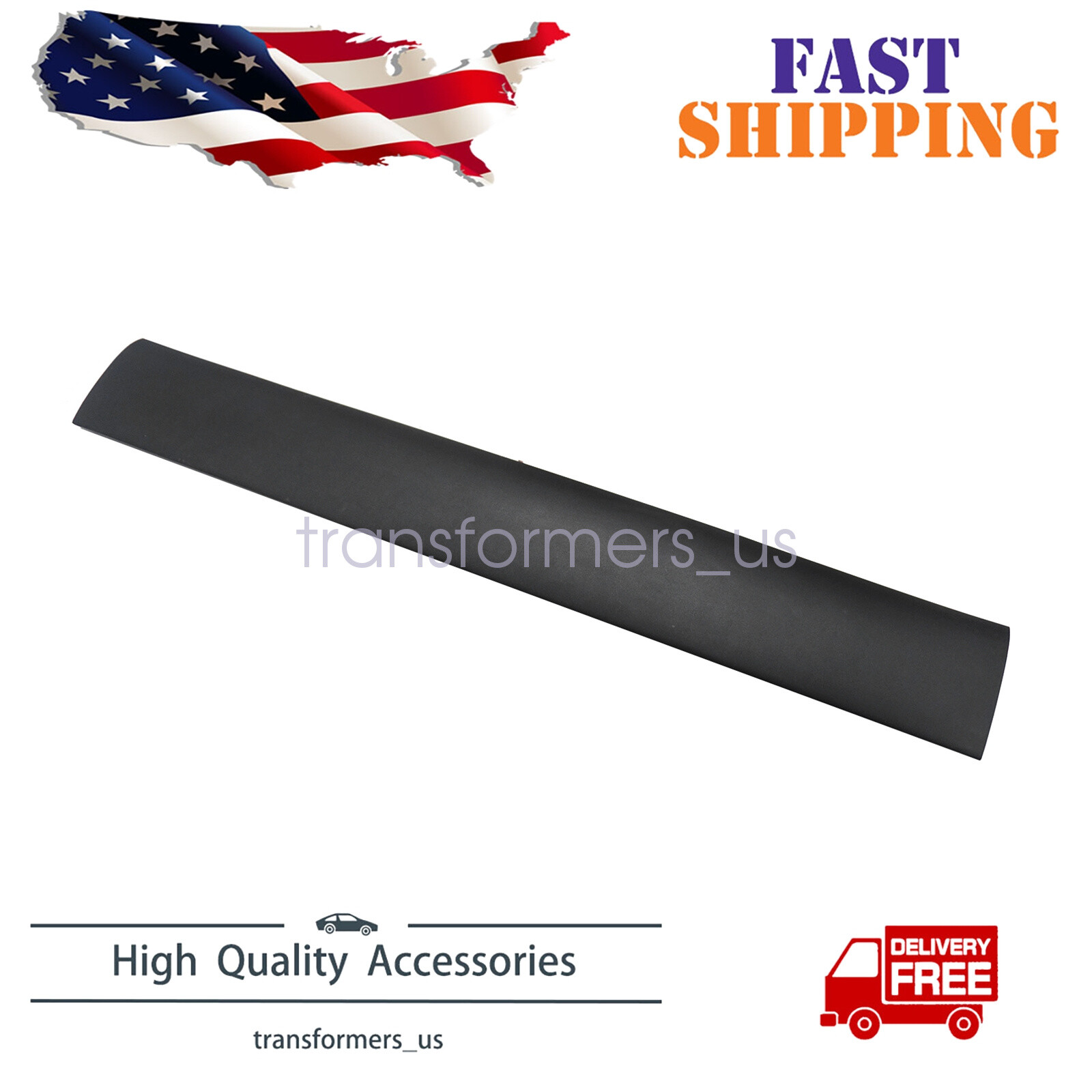 Black Rear LH Door Molding Trim Fits Mercedes Benz Sprinter 1500-3500XD 19-24