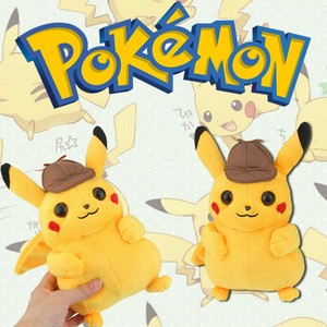 Details About 2019 Hot Rare Pokemon Go Detective Pikachu Plush Doll Soft Stuffed Kids Toy Us