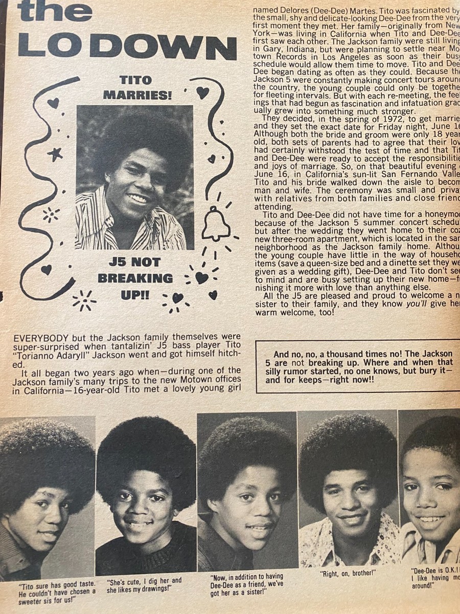 The Jackson Five, Michael Jackson, Page Vintage Clipping, aa | eBay