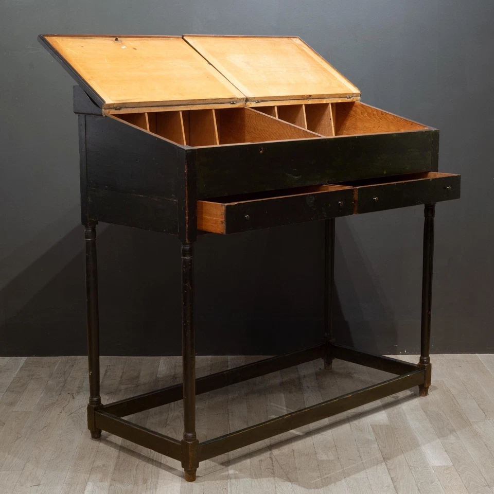 Escritorio de Postmaster Mediados del siglo XIX C.1850 Foto 4 de 4