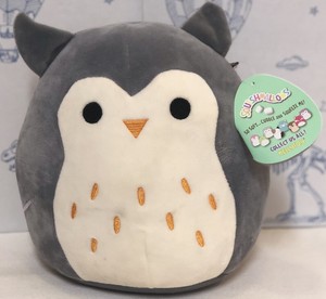 New Squishmallows Gray Owl SQUISHABLE Plush Pillow 8â Squish Mallow Kellytoys N 734689174379 | eBay