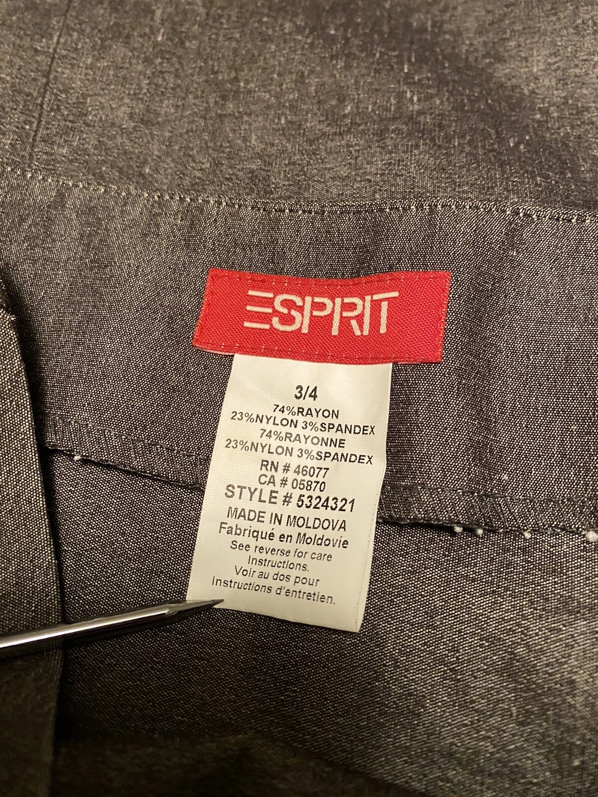 VETEMENTS Esprit abito tubino donna taglia 3 4 grigio business abbigliamento da lavoro