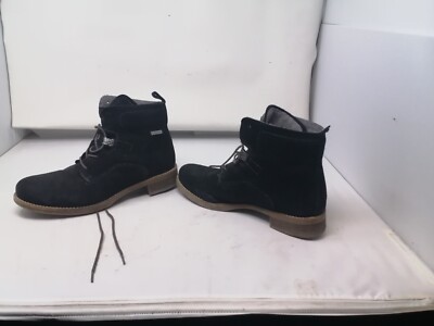 Damen Winterstiefel, schwarz, Wildleder Gr. 40 - SympaTex