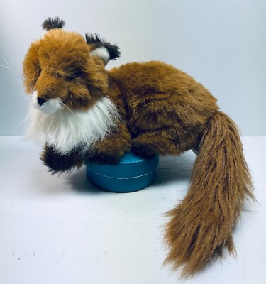 TrudyRed Fox Plush 1983 10'' Fluffy Tail Realistic Vintage WhiskersHard To Find