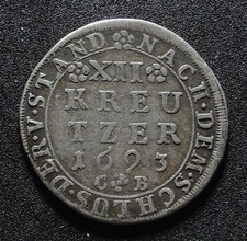 GERMANY 12 KREUZER 1693 (1689)