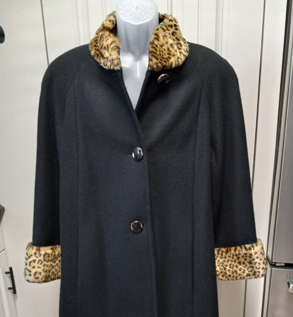 USA Miss New Yorker Medium Leopard Faux Fur Coat Jacket USA USA Miss New Yorker Medium Leopard Faux Fur Coat Jacket USA
