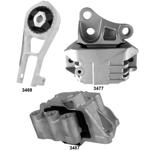 Engine Mounts & Transmission Mount 3PCS For Jeep Renegade 1815 L42.4L eBay