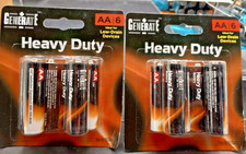Generate Long-Lasting Alkaline Battery AA 6 Ct. Each Pk - EXP 11/2025 Qty 2