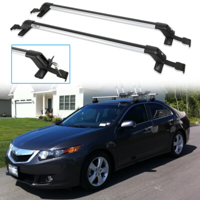 Car Top Roof Rack Cross Bar Luggage Cargo Carrier W/ Lock For Acura Integra TSX