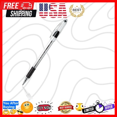 RSVP Ballpoint Pen, Fine Line, 0.7mm, Black Ink, Pack of 2