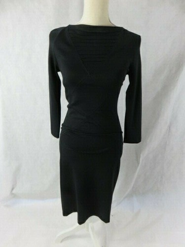 Versace Black Long Sleeve Dress NWT 