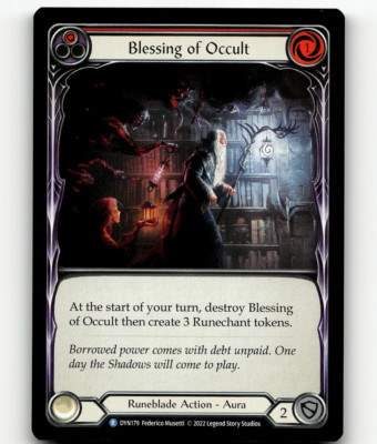 Flesh And Blood Blessing of Occult (Red) DYN179 Dynasty Rare | eBay