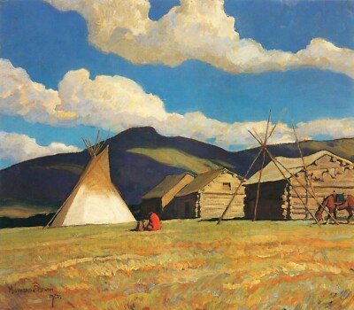 Maynard Dixon Home of the Halfbreed Art Print Western Desert Decor