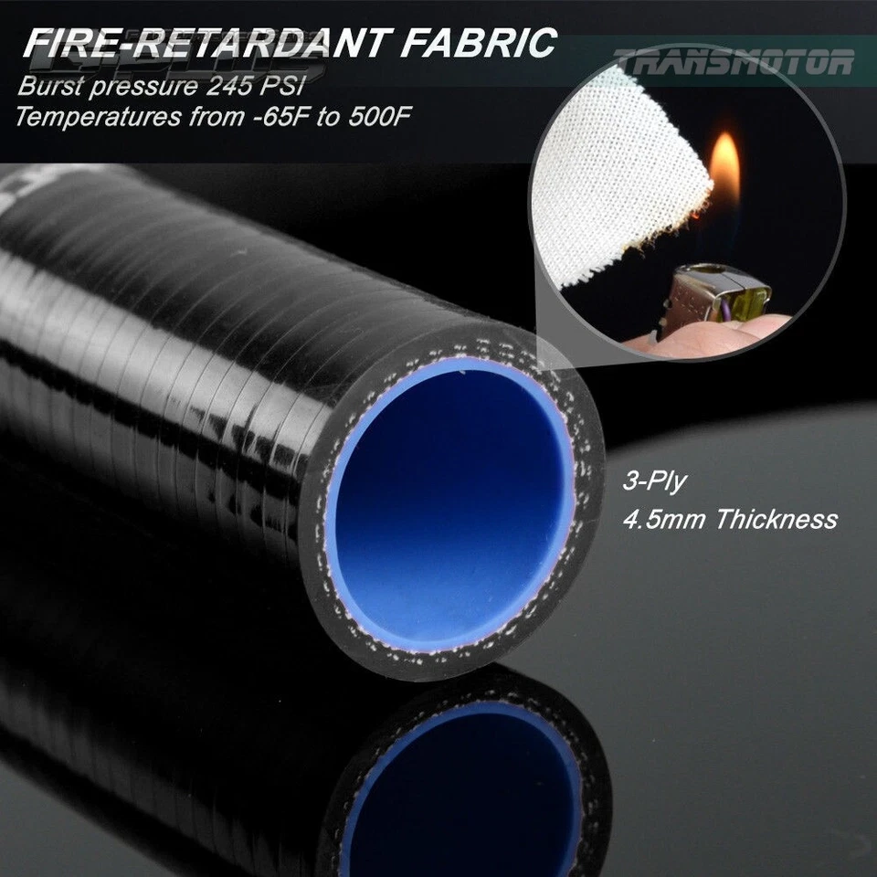 SILICONE RADIATOR HOSE KIT FIT FOR 1994-2001 ACURA INTEGRA DB6-DC2 DC BLACK - Image 2 of 4