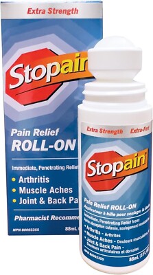 Stopain Extra Strength Pain Relieving Roll-On | Fast Relief From Arthritis 88ml
