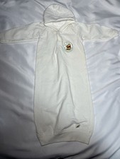 Vintage Winnie The Pooh Welcome Little One White Gown Sleeper Newborn Baby