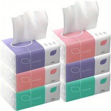 4-layer Household Tissues 6pcs Super Soft Thi...