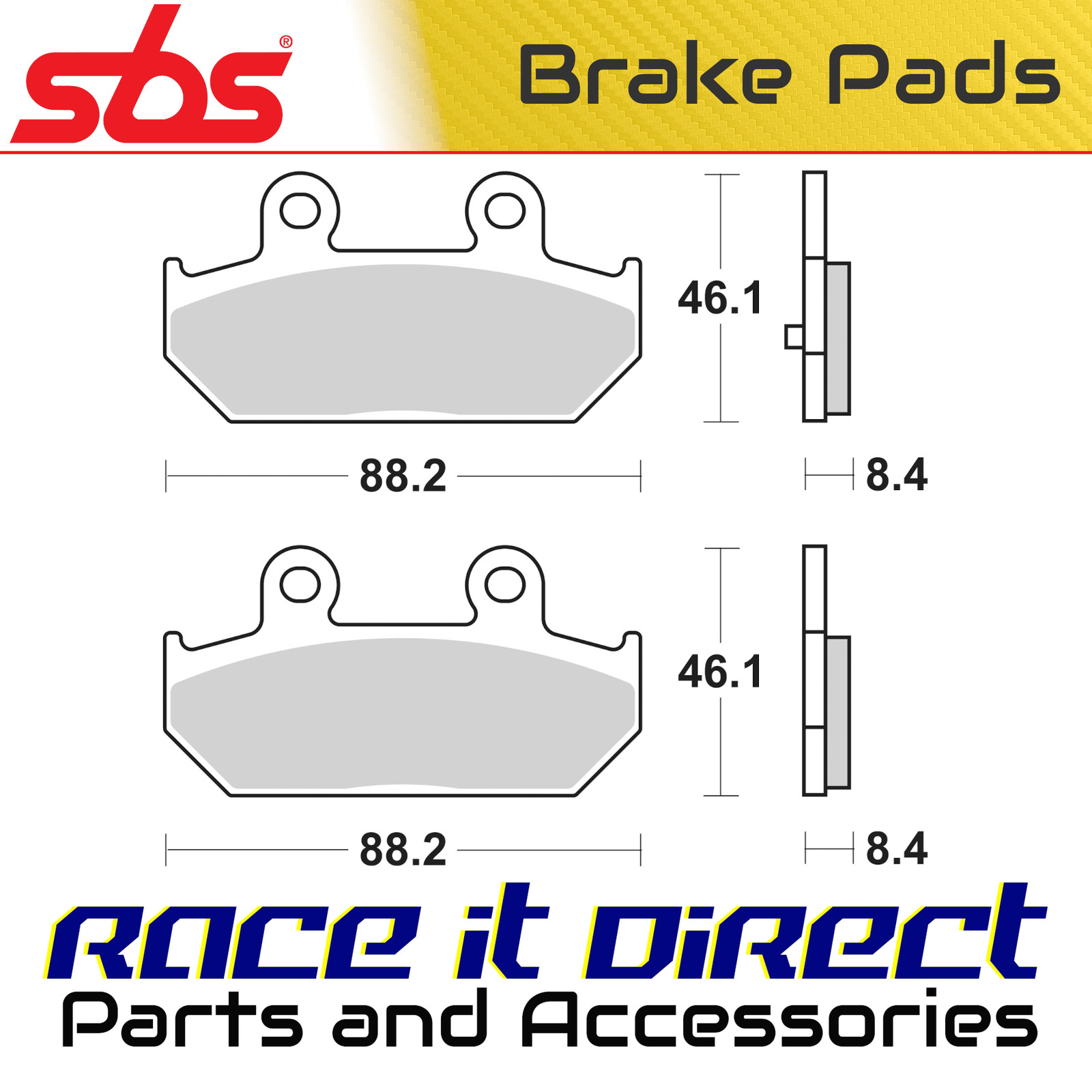 Brake Pads for SUZUKI AN 650 BURGMAN EXECUTIVE BUSINESS ABS 2012 Rr Scooter SBS - Image 5
