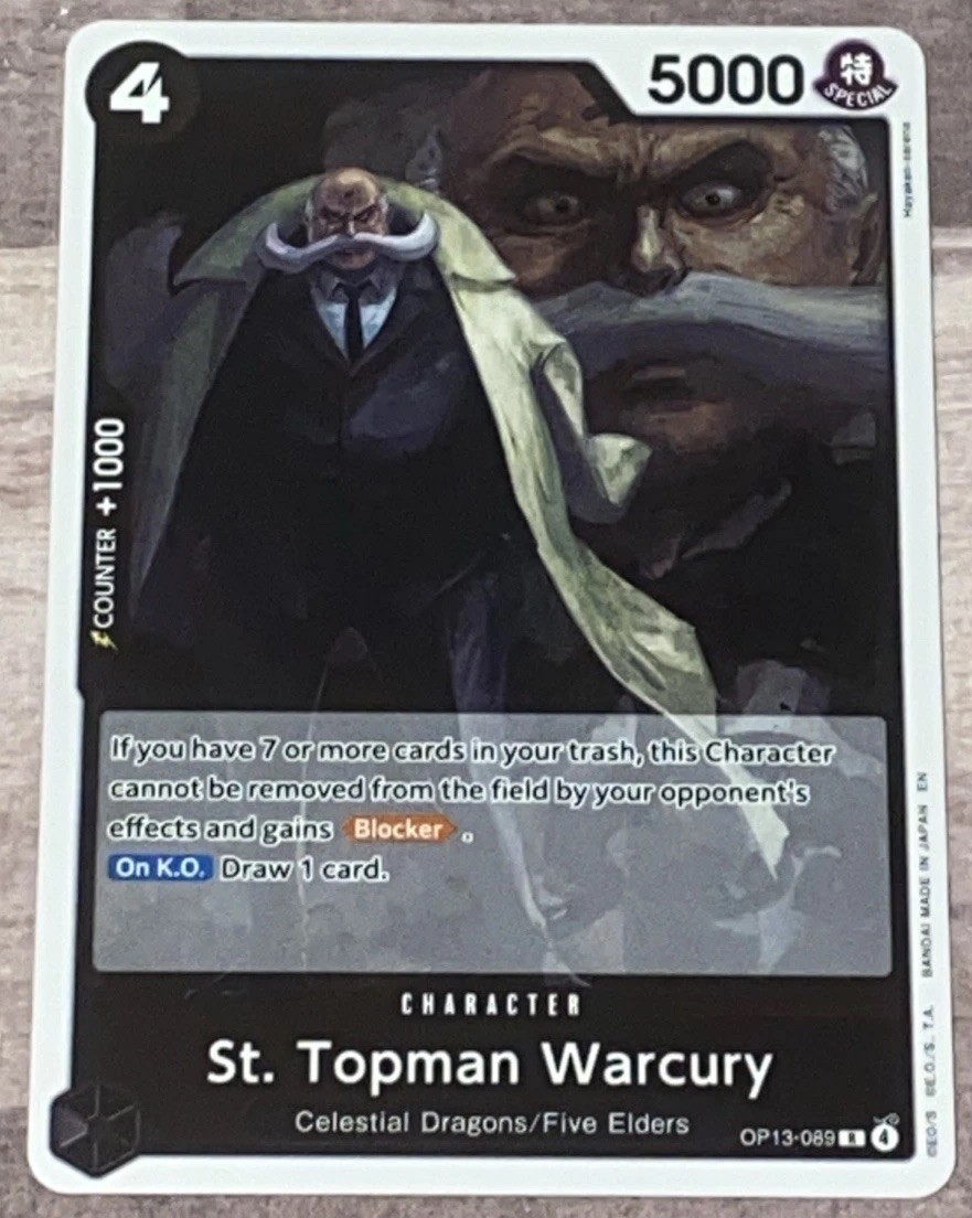 St. Topman Warcury Carrying On His Will OP13-089 One Piece CCG English NM/M