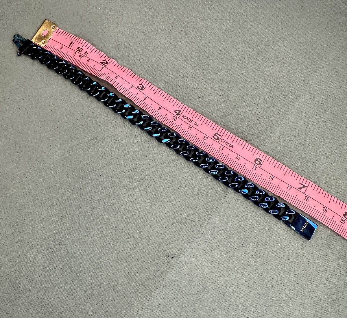 New VITALY Kickback Curb Link Bracelet in Midnight Blue B735-KBK 