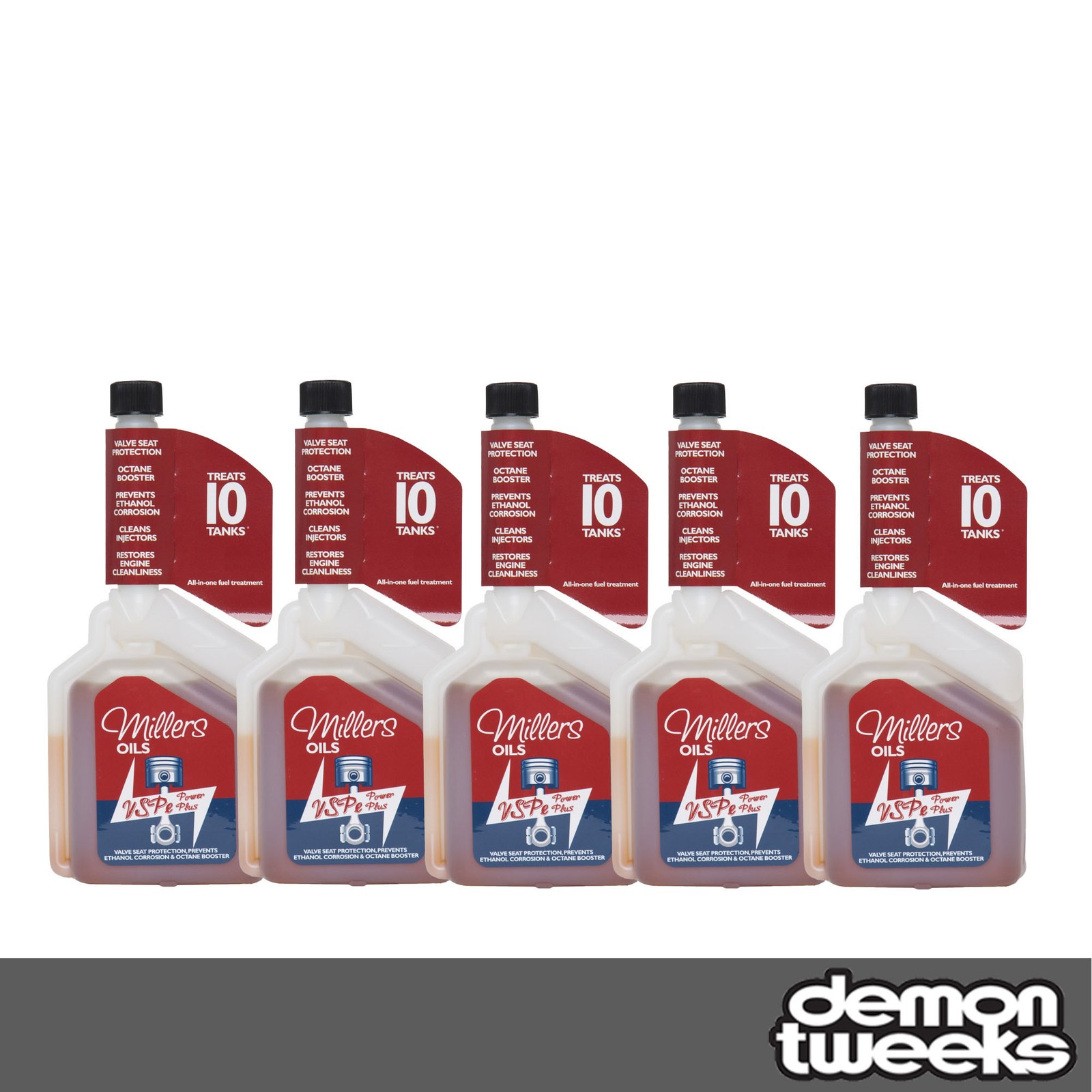 5 x Millers Oils VSPe Power Plus Fuel Additive & Octane Booster - 500ml