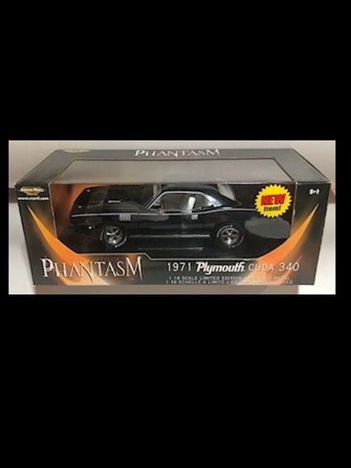 Plymouth Barracuda ミニカー Phantasm 1971 Plymouth Cuda 340 PHANTASM 1:18 Ertl 33406 | eBay