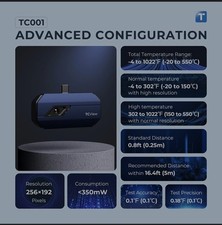 2025 Topdon Thermal Imaging Infrared Camera 256 x192 IR TC001 For Android Type-C