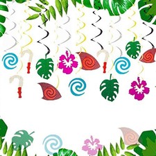 Glittery Moana Birthday Decoration Moana Party Supplies Moana Party Hanging S...