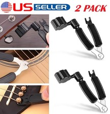 2PCS Guitar String Winder Cutter Pin Puller 3 In 1 Guitar Maintenance Tool USA