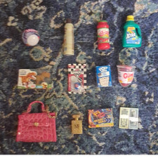 Mini Pretend Play Grocery Snacks  Household Items Lot, Plastic