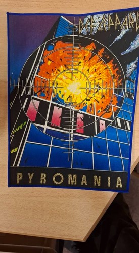 Def Leppard Pyromania Backpatch Aufnäher Hard Rock