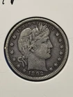 1892 Philadelphia Barber Silver Quarter