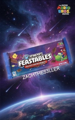  Super Mario Galaxy Movie Mr Beast Feastables Galaxy Coco Crunch Yoshi Bar 