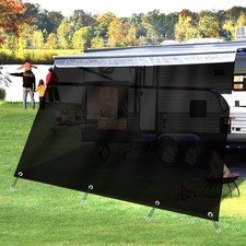 RV Awning Shade Screen with Zipper 8'x12'3" RV Awning Fabric Replacement