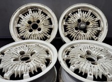 Mugen CF-48 14x6J +38 4x100 JDM Wheels Set White Metallic / Polished Rim Honda