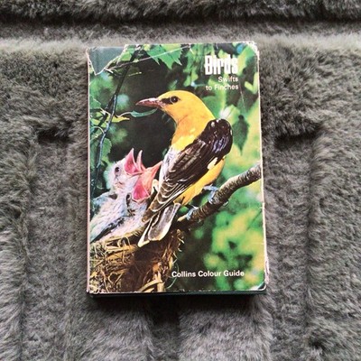 Birds Swifts to Finches vintage 1973 Collins colour guide book illustrated HB