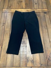 Banana Republic Pants Womens 6S Black Ryan Mid Rise Straight Cropped Work Office