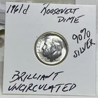 1961 D Roosevelt Dime - BU - .99 Cent Shipping! NICE !