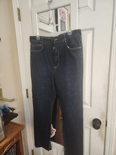 anthropologie Pilcro Women's Jeans RN 66170 Size 32 Dark Wash Slit Boot Leg NEW