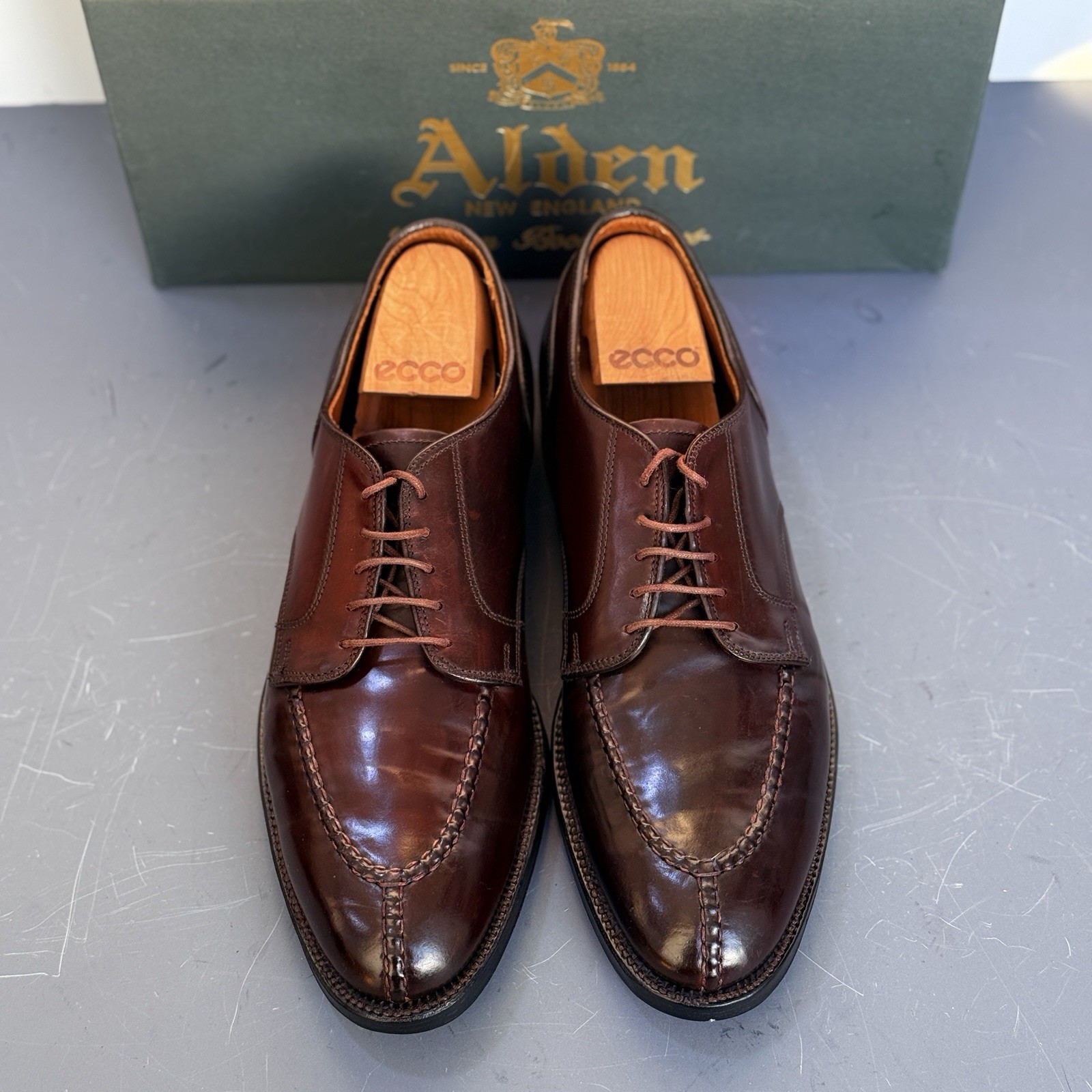 Alden 2210 Color 8 Shell Cordovan Norwegian Front Blucher