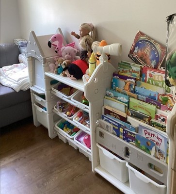 kids toy storage organizer with bins