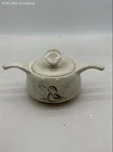 Vintage Red Wing Bob White Covered Casserole Dish Hand Painted Quail Bird USA