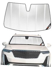 Windshield Sun Shade for Cadillac XT6 2020 2020-2025 XT6 Classic Shiny Silver