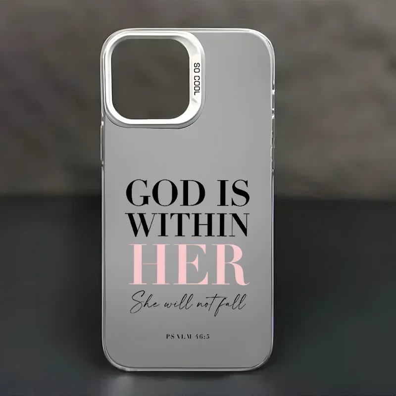 Divine God is Within Her Holy Bible iPhone Case for 11 12 13 14 15 Pro Mini 16