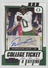 2021 Panini Contenders Draft Picks College Ticket Deommodore Lenoir Auto 1q6u