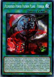 Plundered Power Patron Plane - Vidolia - BLZD-EN057 - Super Rare - 1st Edition - Blazing Dominion