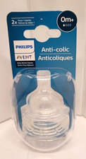 Philips Avent Anti-colic Baby Bottle Flow 1 Nipple Clear 2pk